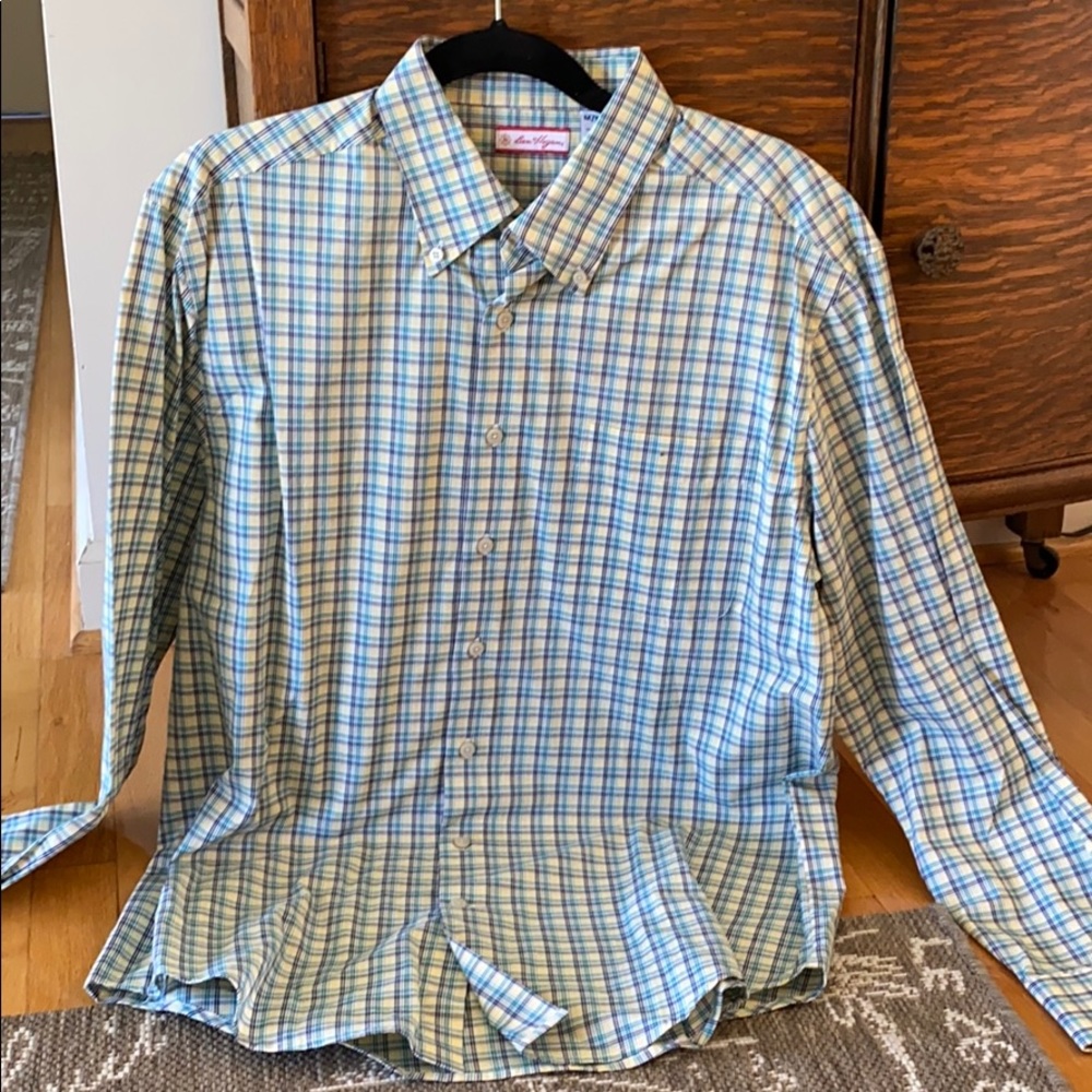 NWT Ben Hogan plaid button down shirt